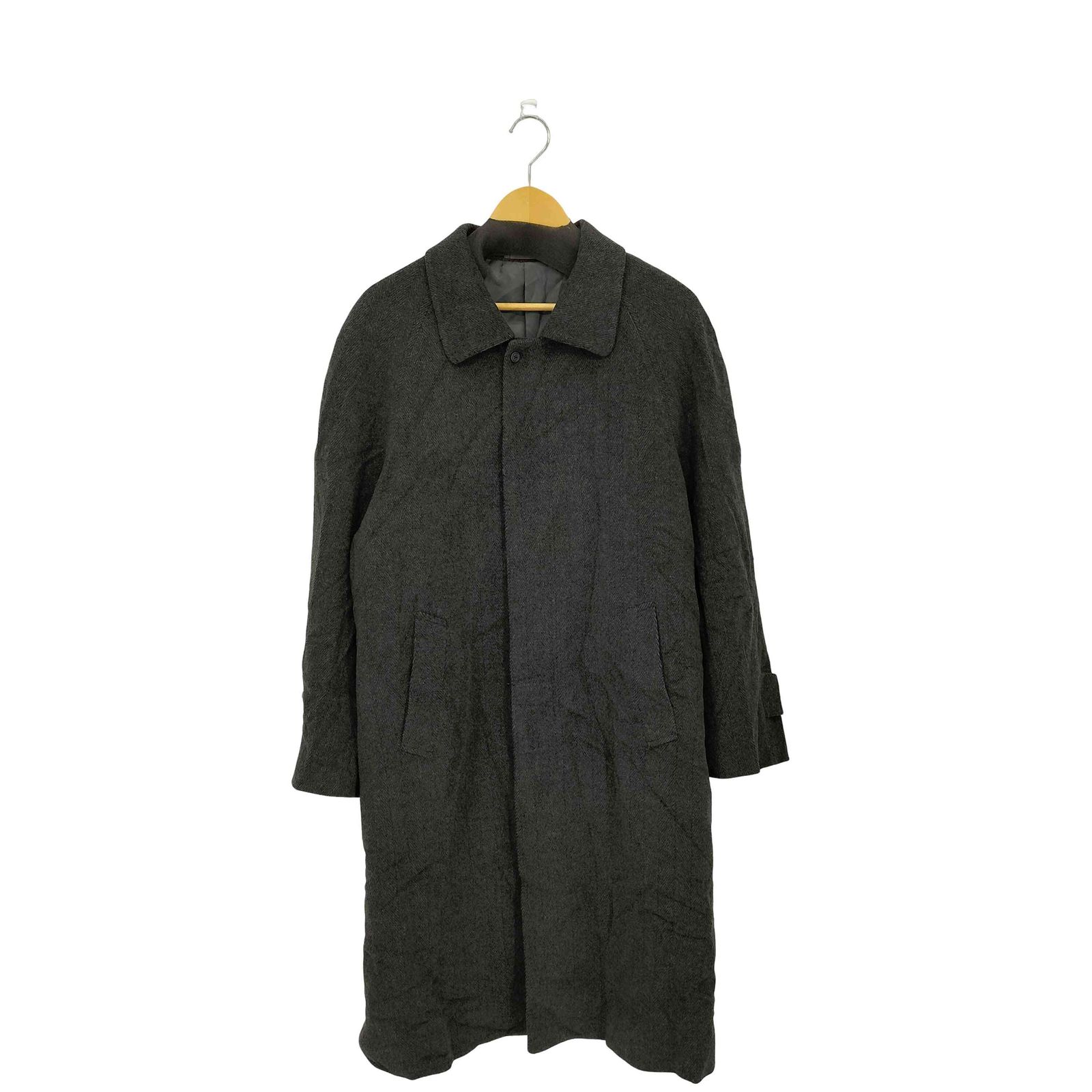 ユーズドフルギ USED古着 カシミヤ100% ステンカラーコート レディース 98A7