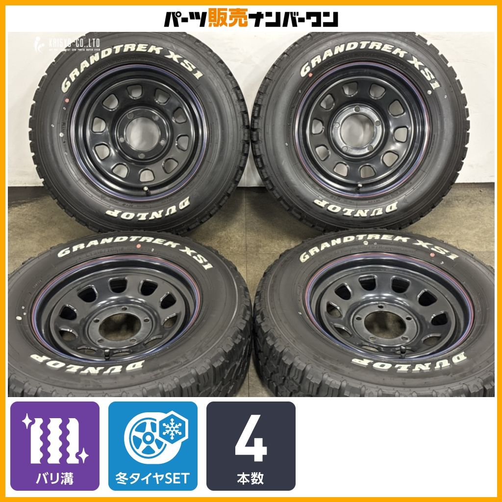 バリ溝】デイトナ 16in 6J +5 PCD139.7 ダンロップ グラントレック XS1
