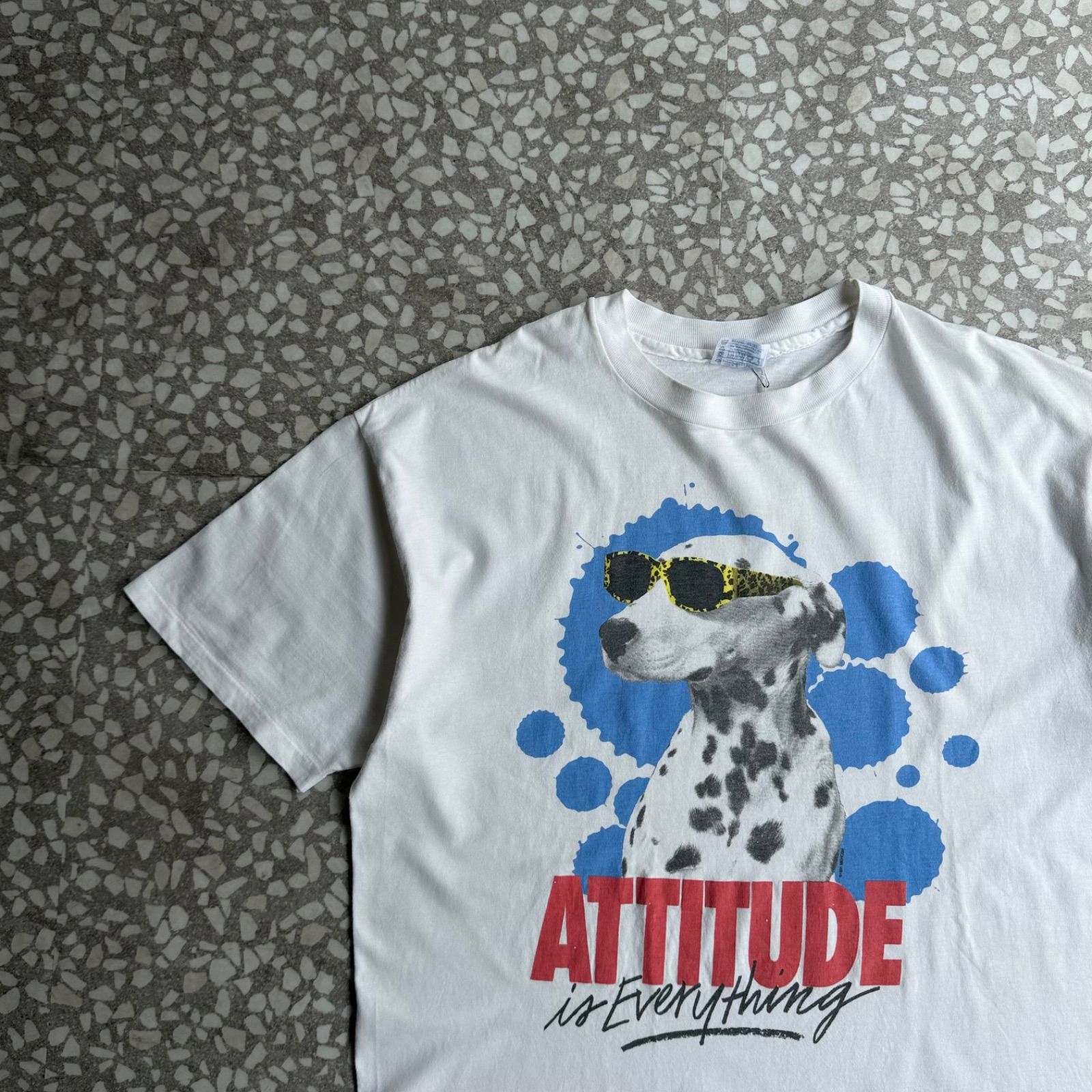 Hanes / 90’s usa製 dalmatian T-shirt size XL ヘインズ　90年代　アメリカ製　シングルステッチTシャツ　ダルメシアン　犬　フォトプリント　ストリート 101匹わんちゃん オーバーサイズ　白