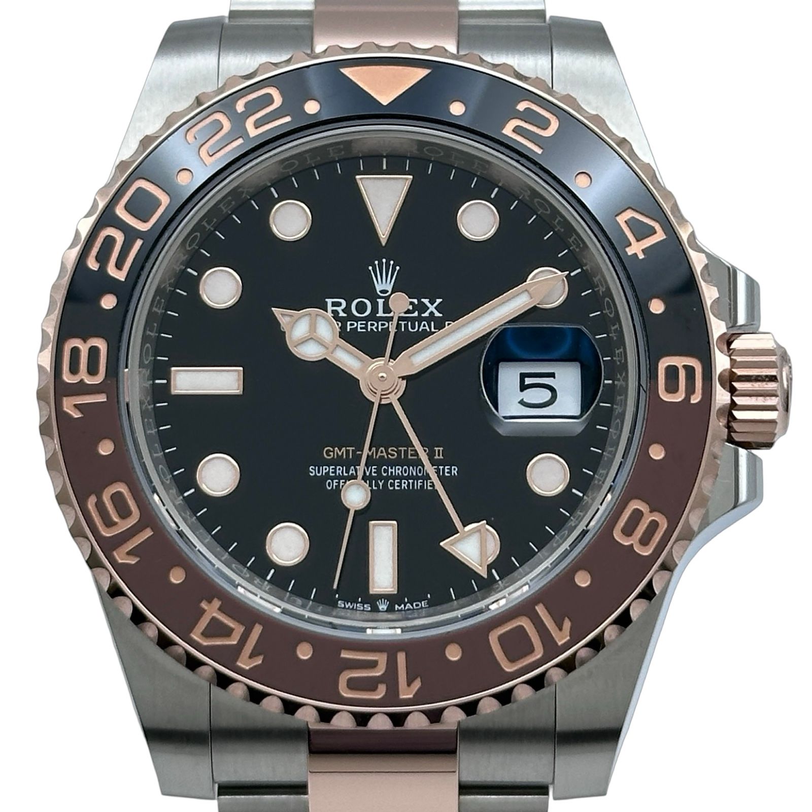 ロレックス ROLEX GMTマスター２ 126711CHNR ブラック ピンクゴールド/ステンレススチール 自動巻き メンズ 腕時計