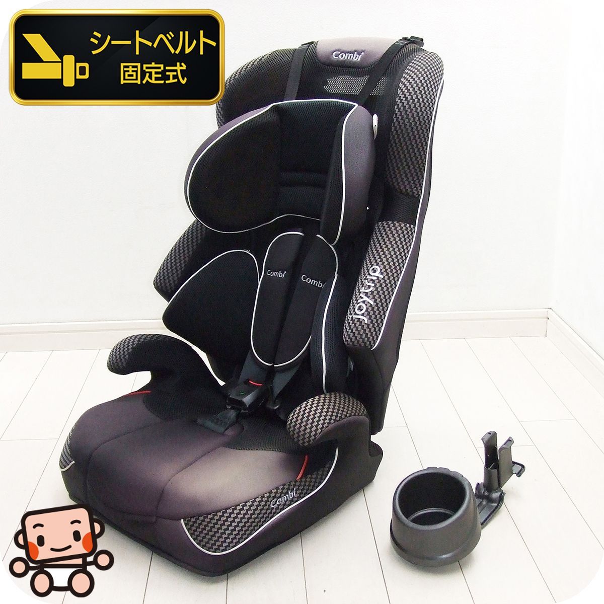 【プレミアムおさがり】ジュニアシート Combi コンビ ジョイトリップ エッグショック GC 1才から11才頃 シートベルト固定 チャイルドシート 中古ジュニアシート【C.一般中古】