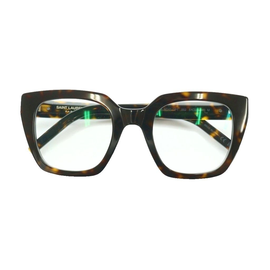 サンローラン パリ SAINT LAURENT PARIS FRAME 眼鏡 メガネ べっ甲柄 度無し Deuxieme Classe取り扱い 51□23 黒 ブラック 茶 ブラウン /SS ■OS 28,425円