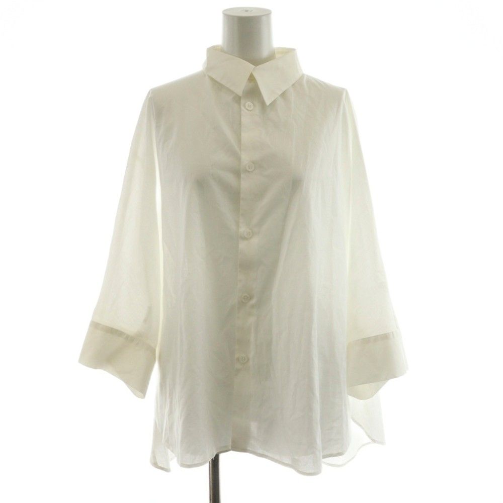 ワイズ Y's ヨウジヤマモト COTTON LAWN DOLMAN SLEEVE BLOUSE シャツ ブラウス 7分袖 ドルマンスリーブ 2 白 ホワイト YD-B22-030 /AN50