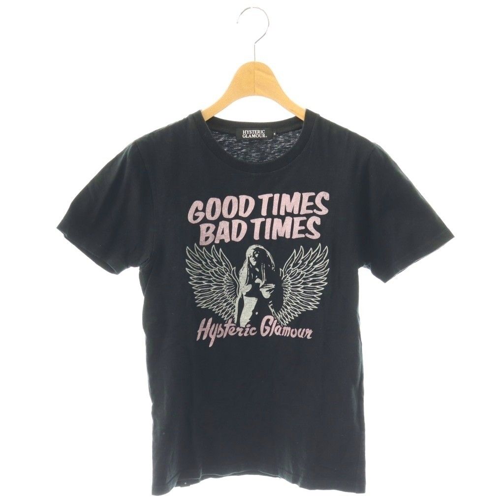 ヒステリックグラマー HYSTERIC GLAMOUR EAGLE FLY pt T-SH Tシャツ カットソー ロゴ S 黒 ピンク 白 /CX ■GY03 7,821円