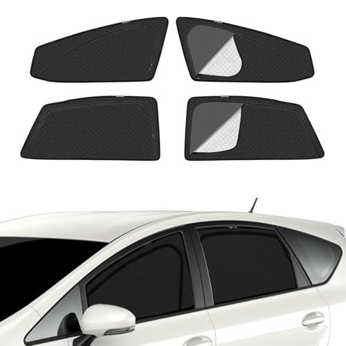 プリウス40系 ZVW40系 車種専用 メッシュカーテン サンシェード 遮光 換気 pruis40系 サイド用 2in1 カーテン 日除け 虫避け マグネット カーシェード 通風 UVカット運転席 助手席 インテリア アクセサリー カスタム 3c6b999d