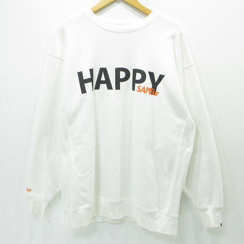 三重本店】 中古 SAPEur | サプール Everyday Happyスウェット ロゴ 
