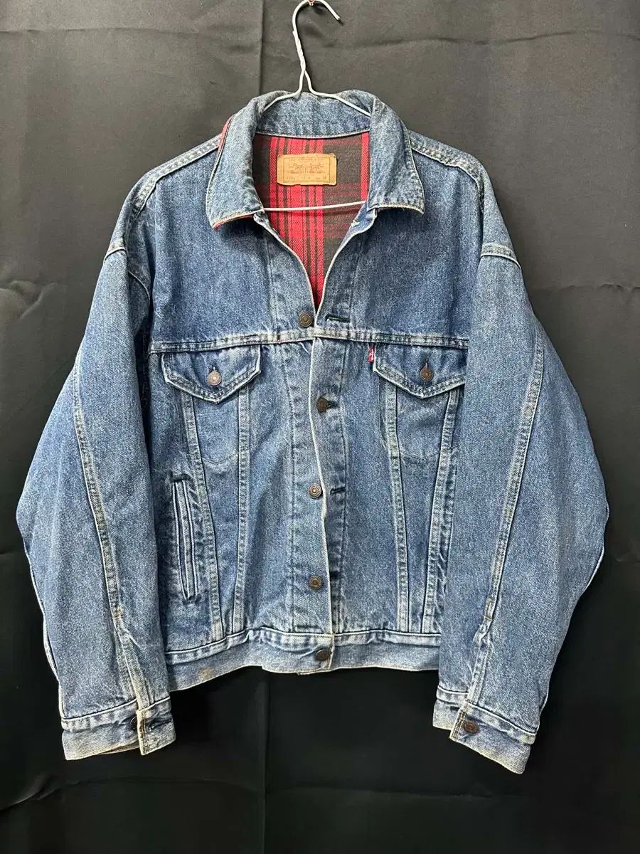 リーバイス 80s タタン チェック USA 裏地 デニム ジャケット