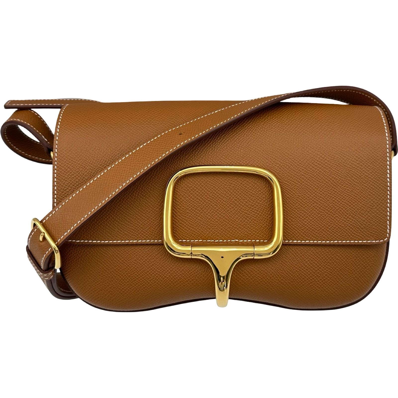 エルメス HERMES デッラカヴァレリアエラン W刻印 ゴールド ゴールド金具 エプソン レディース ショルダーバッグ