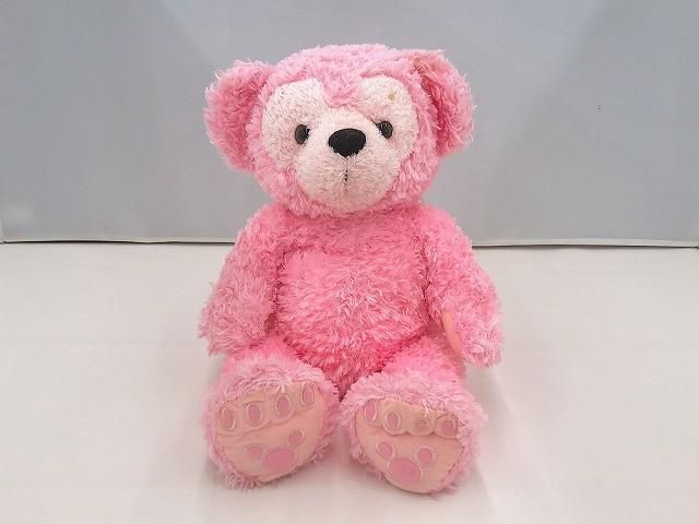 ダッフィー　WDW ぬいぐるみ　ピンク　レア ディズニー ダッフィー WDW ぬいぐるみ カラーダッフィー ピンク 中古