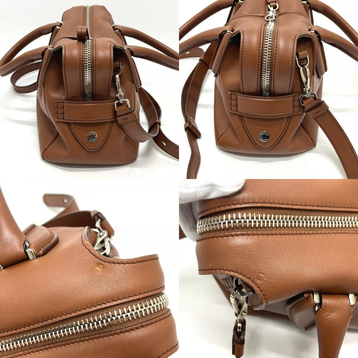 TOD'S トッズ ハンドバッグ Dスタイリング レザー ブラウン - メルカリ