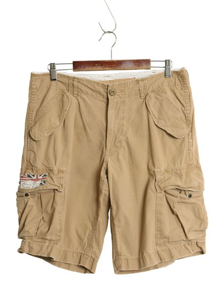 デニム&サプライ ラルフローレン カーゴ ショーツ メンズ 32 ポロ ヴィンテージ 加工 ショートパンツ コットン ミリタリー タイプ M65 M51