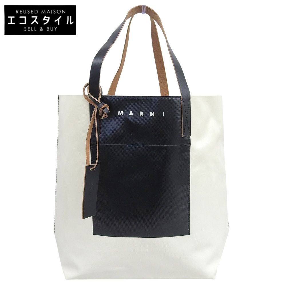 MARNI マルニ TRIBECA ショッピングトートバッグ レディース ホワイト