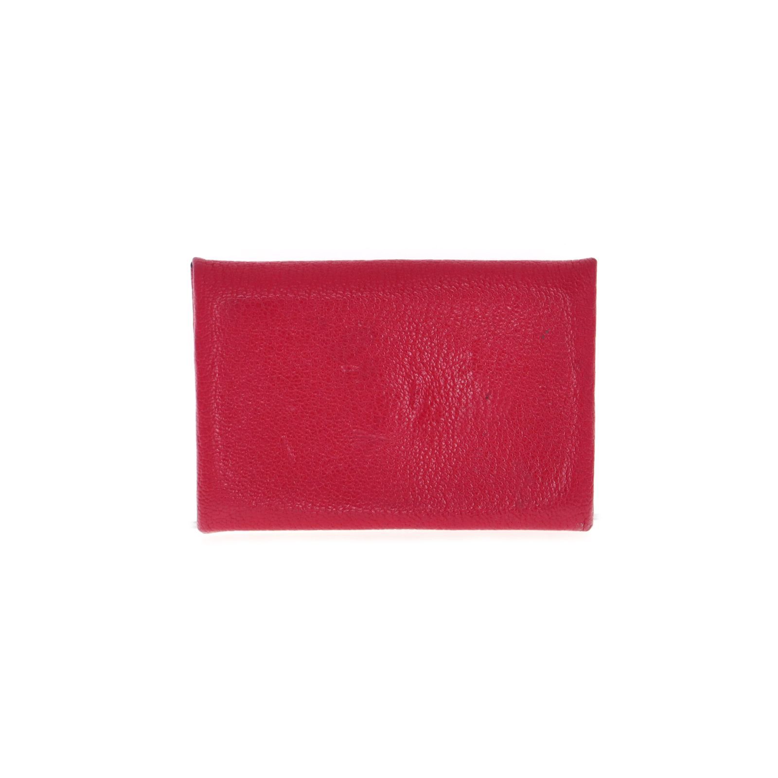 【中古】HERMES エルメス カルヴィ・デュオ シェーブル ローズエクストリーム カードケース レディース メンズ ピンク系 ブランド
