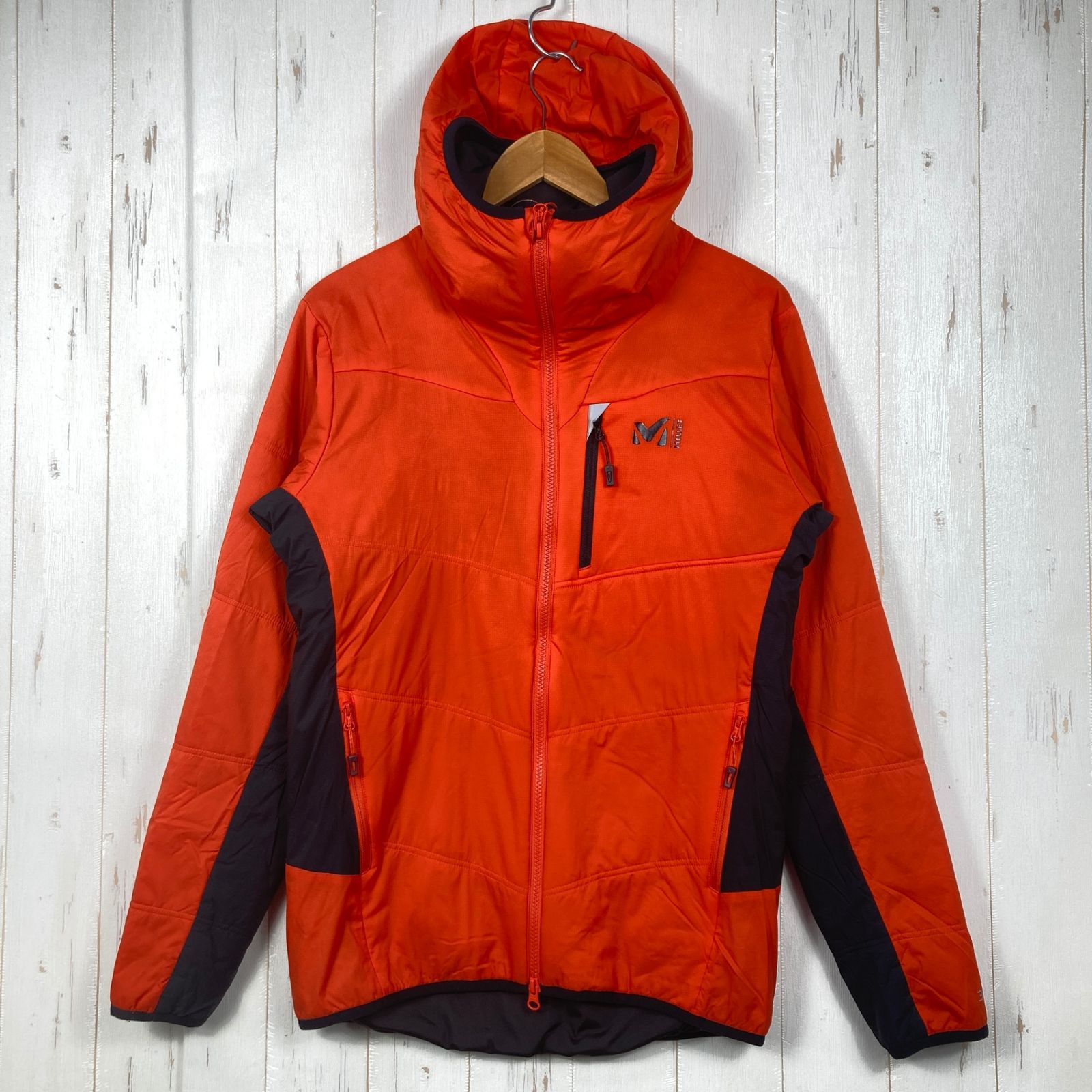 ?️Men's M オレンジ系 Millet ( ミレー ) ブリーザー トイ フーディ Breather Toi Hoodie 化繊ダウン ウェア トップス アウター ジャケット 化繊インサレーション z00058483 化繊インサレーシ