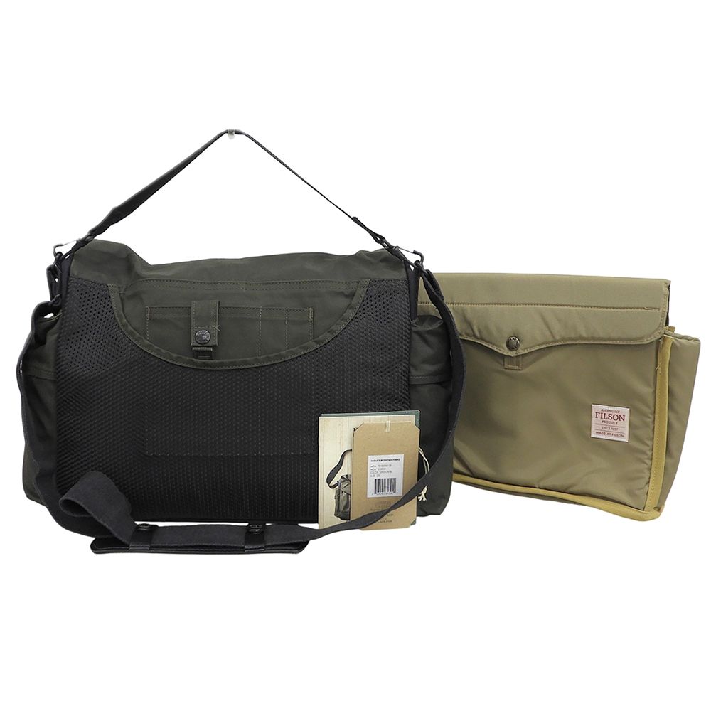 filson フィルソン オイルド ショルダーバッグ　メッセンジャー FILSON フィルソン オイルドコットン ハービー メッセンジャーバッグ