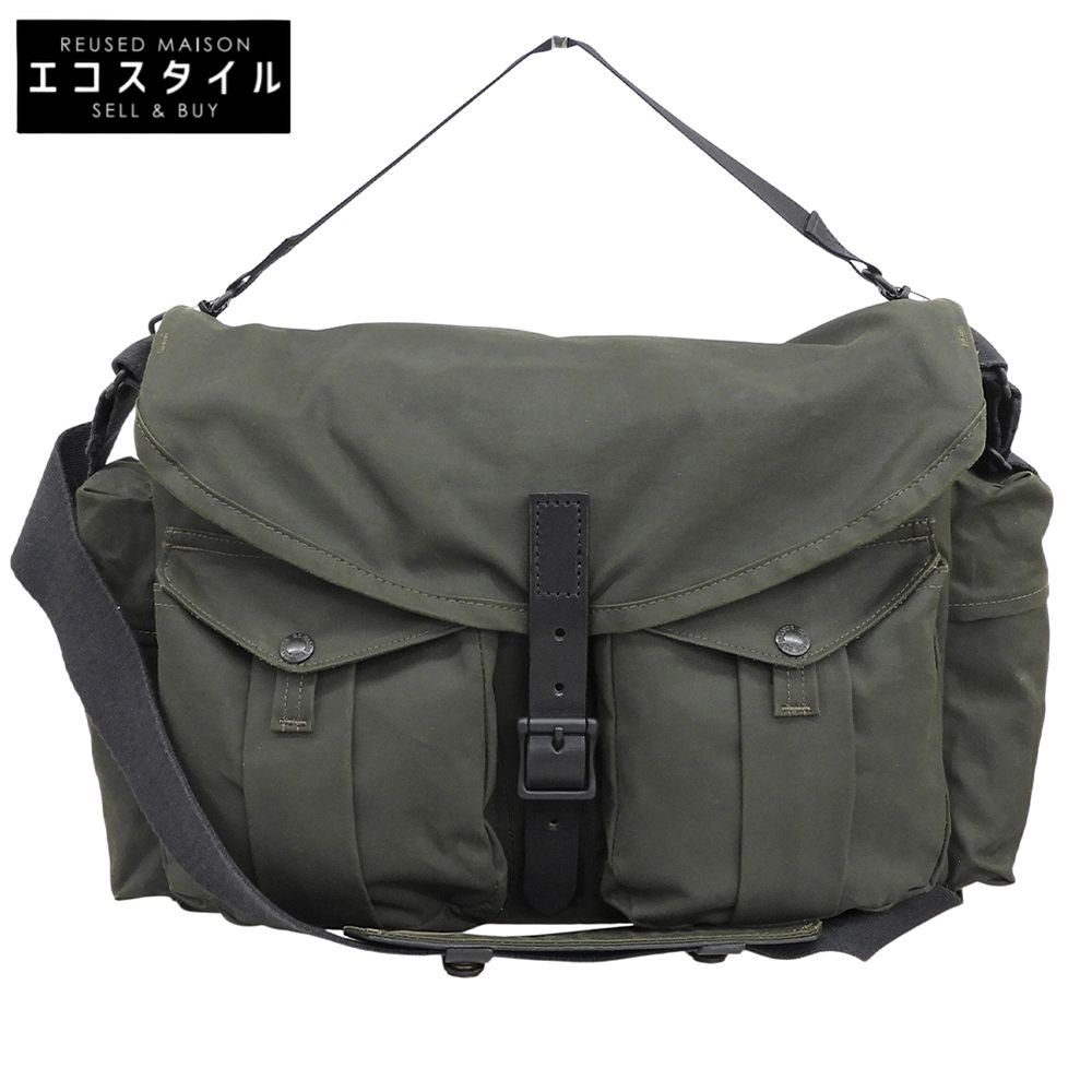 FILSON　フィルソン　オイルドコットン ハービー メッセンジャーバッグ ショルダーバッグ メンズ カーキグリーン