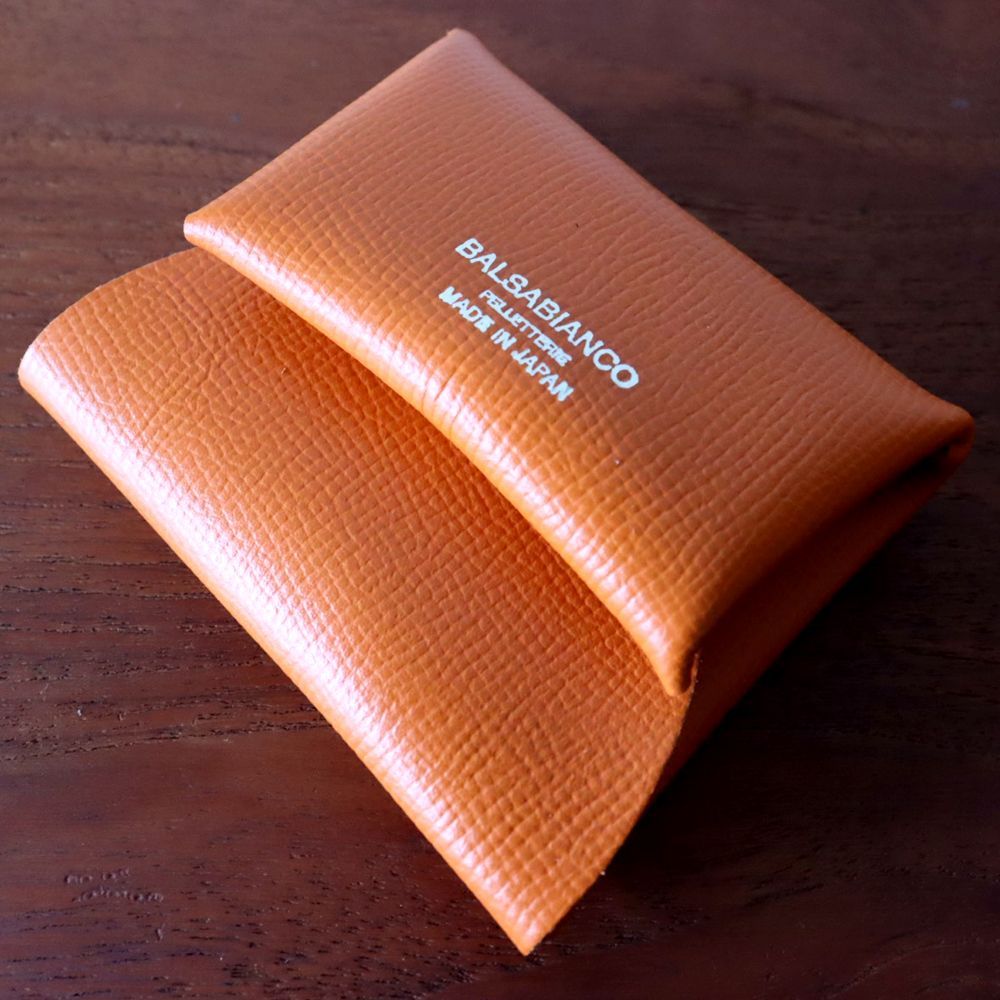 NOBLESSA Orange コインケース ハンドメイド 本革 ncoo9161