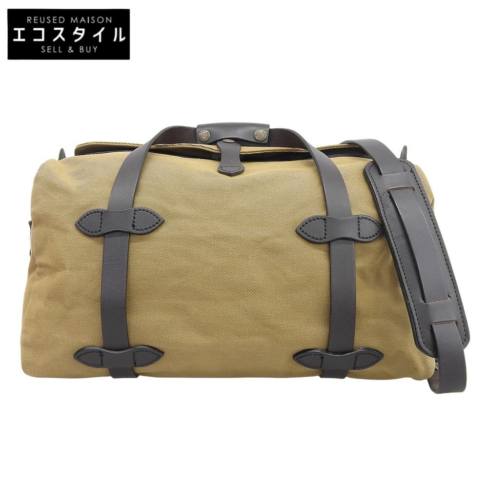 FILSON　フィルソン　美品 スモール ラギットツイル ダッフル ボストンバッグ メンズ ベージュ