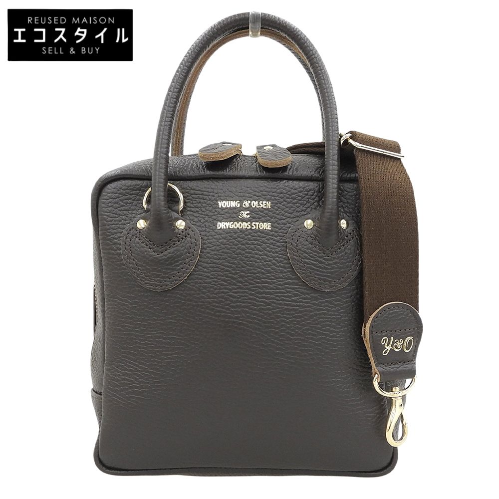 YOUNG & OLSEN　ヤングアンドオルセン　美品 2WAY バッグ レザー ショルダーバッグ レディース ブラウン