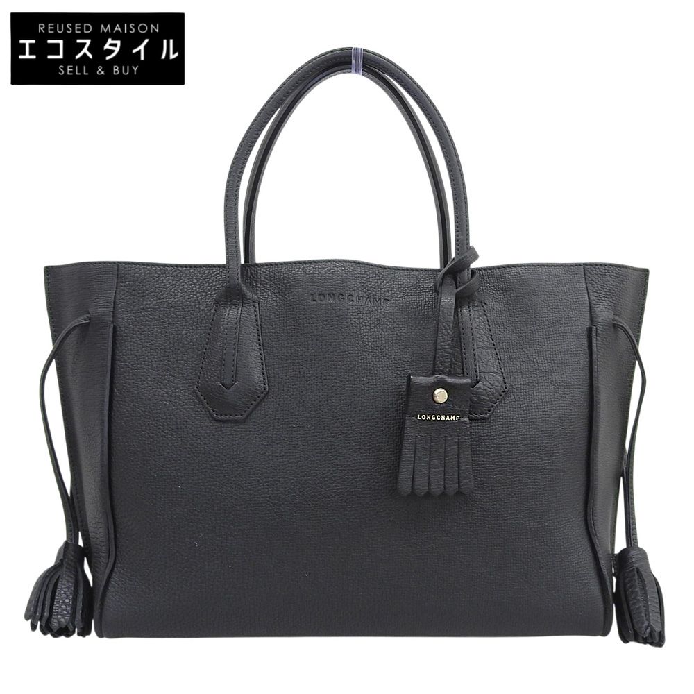 Longchamp　ロンシャン　ペネロペ レザー トートバッグ レディース ブラック