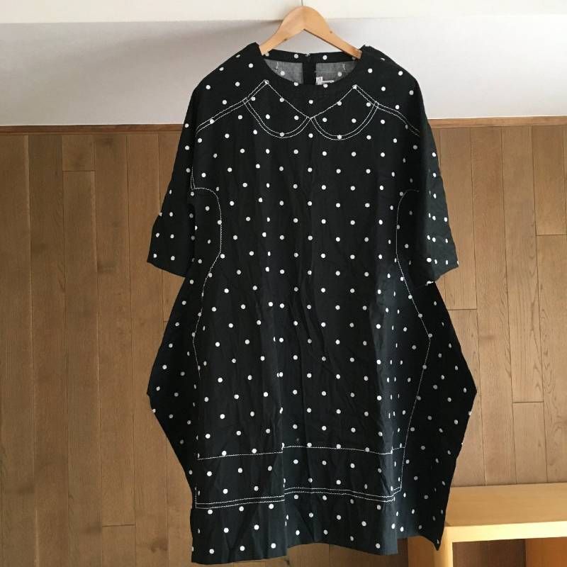 美品 AD2014　COMME des GARCONSコムデギャルソン　ドット　　ワンピースXS RO-O006