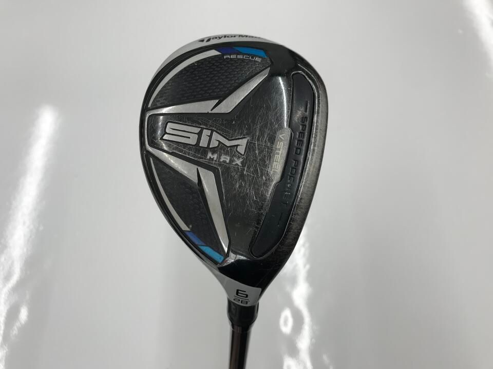テーラーメイド　SIM MAX　28度　TENSEI BLUE TM60　Rフレックス　ユーティリティ　中古　ゴルフドゥ！新居浜店【最短即日発送】