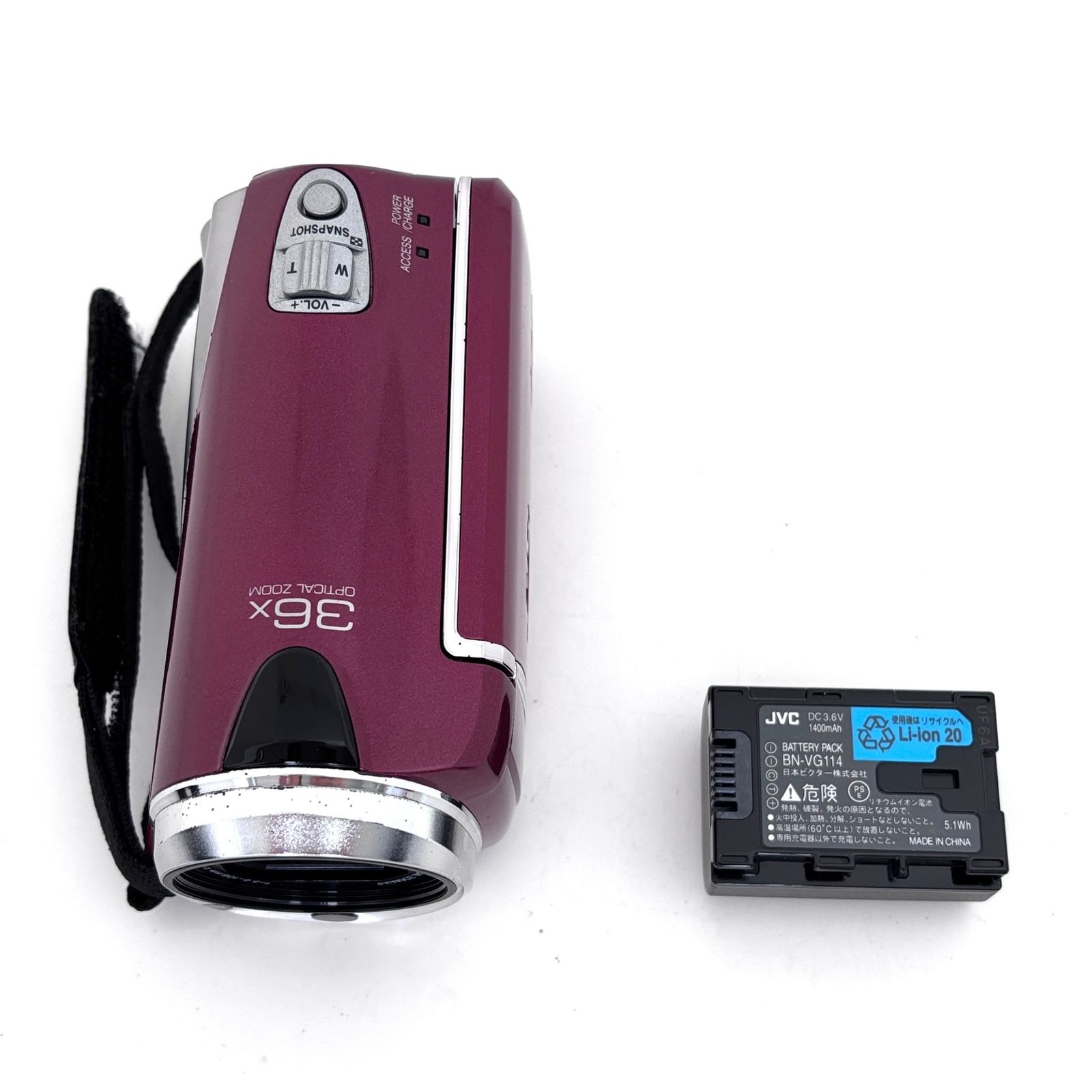 カメラ 【ジャンク】JVC ビデオカメラ GZ-HM350‐S 充電器付き