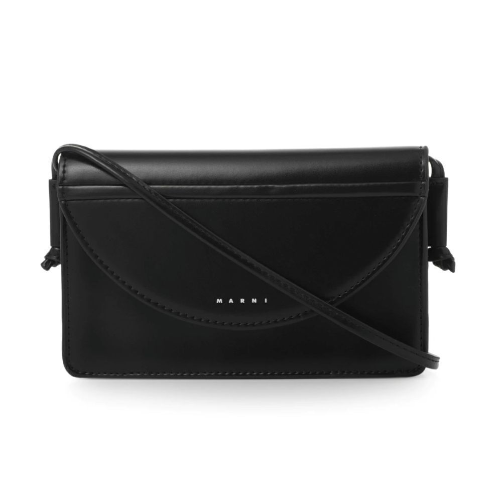 ☆2026春夏物モデル☆MARNI KIDS マルニ キッズ ショルダーバッグ クロスボディバッグ M01256 M00TK エコレザー レディース ガールズ ★大人もOK★☆選べる2カラー☆ブラック・アイボリー