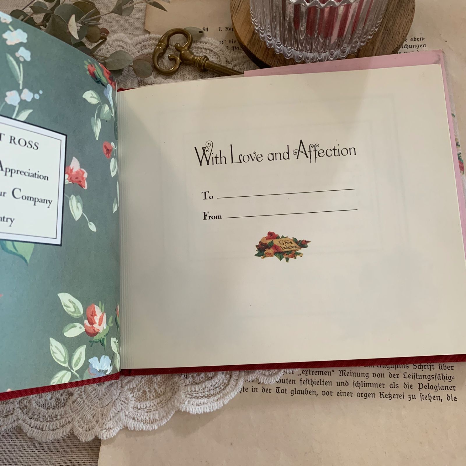 ヴィンテージ 洋書 ヴィクトリアン調 With Love & Affection ジャンク