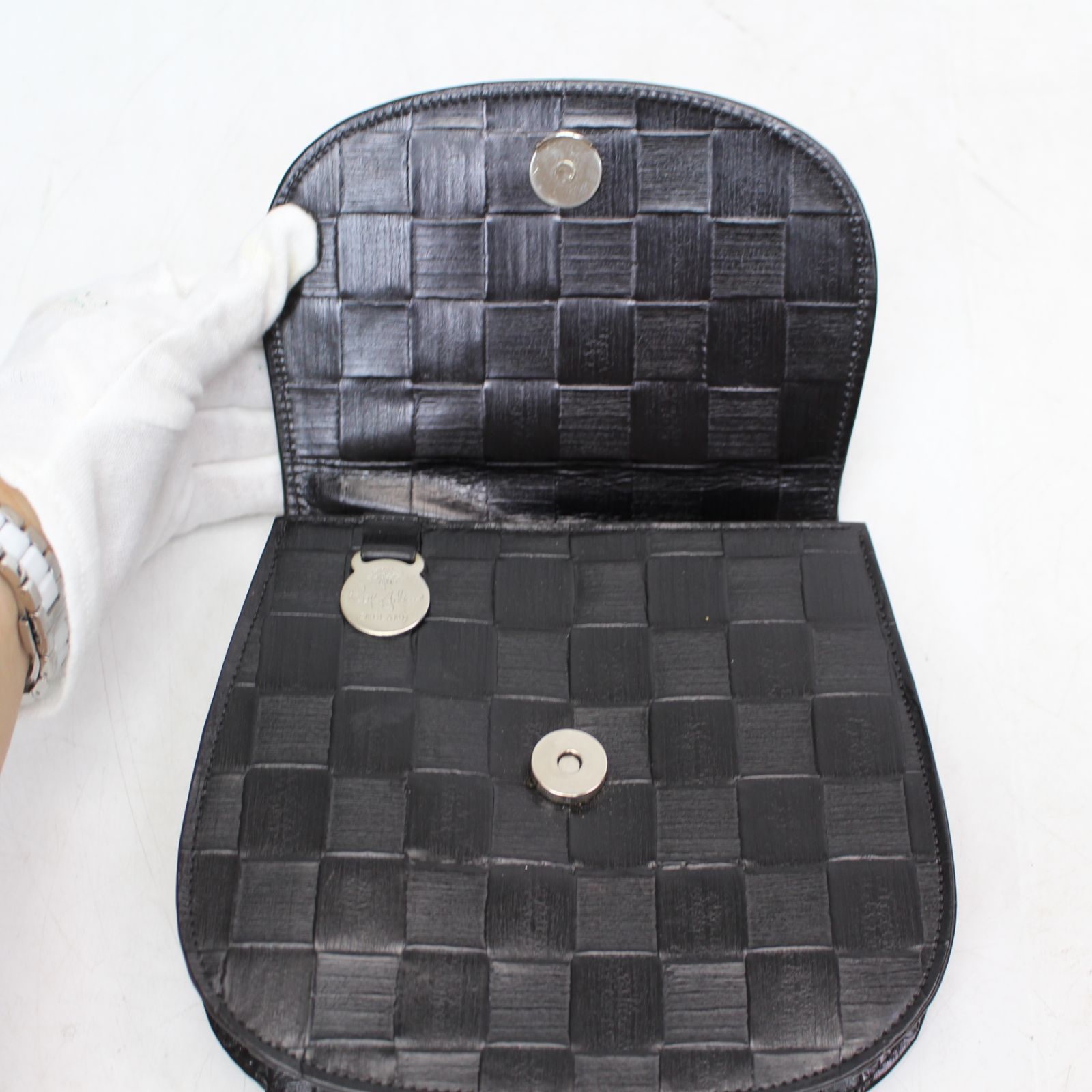 592)【美品】Mulberry マルベリー レザーハンドバッグ メタルハンドル 