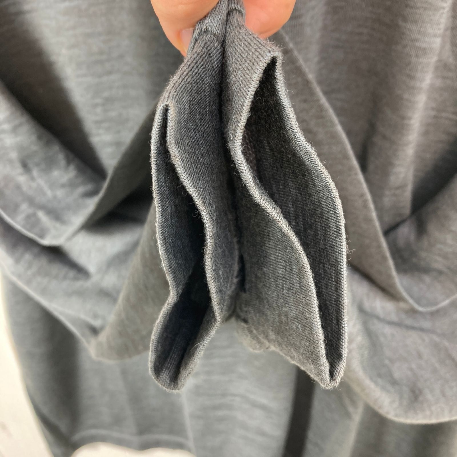✉️Unisex L グレー系 Static ( スタティック ) ヤク ウール ロング