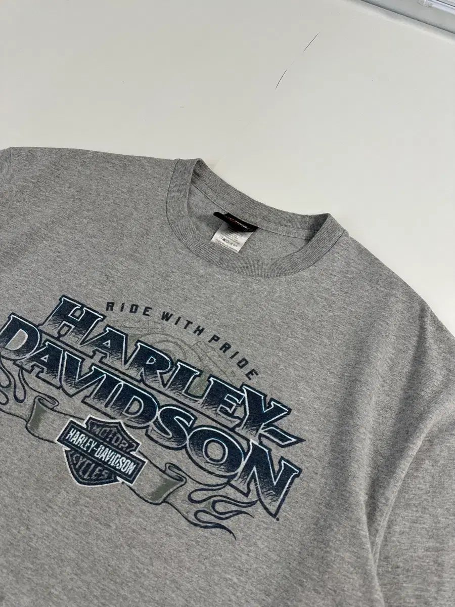 ハーレーダビッドソン 괌 プリンティング 半袖 Tシャツ XL グレー