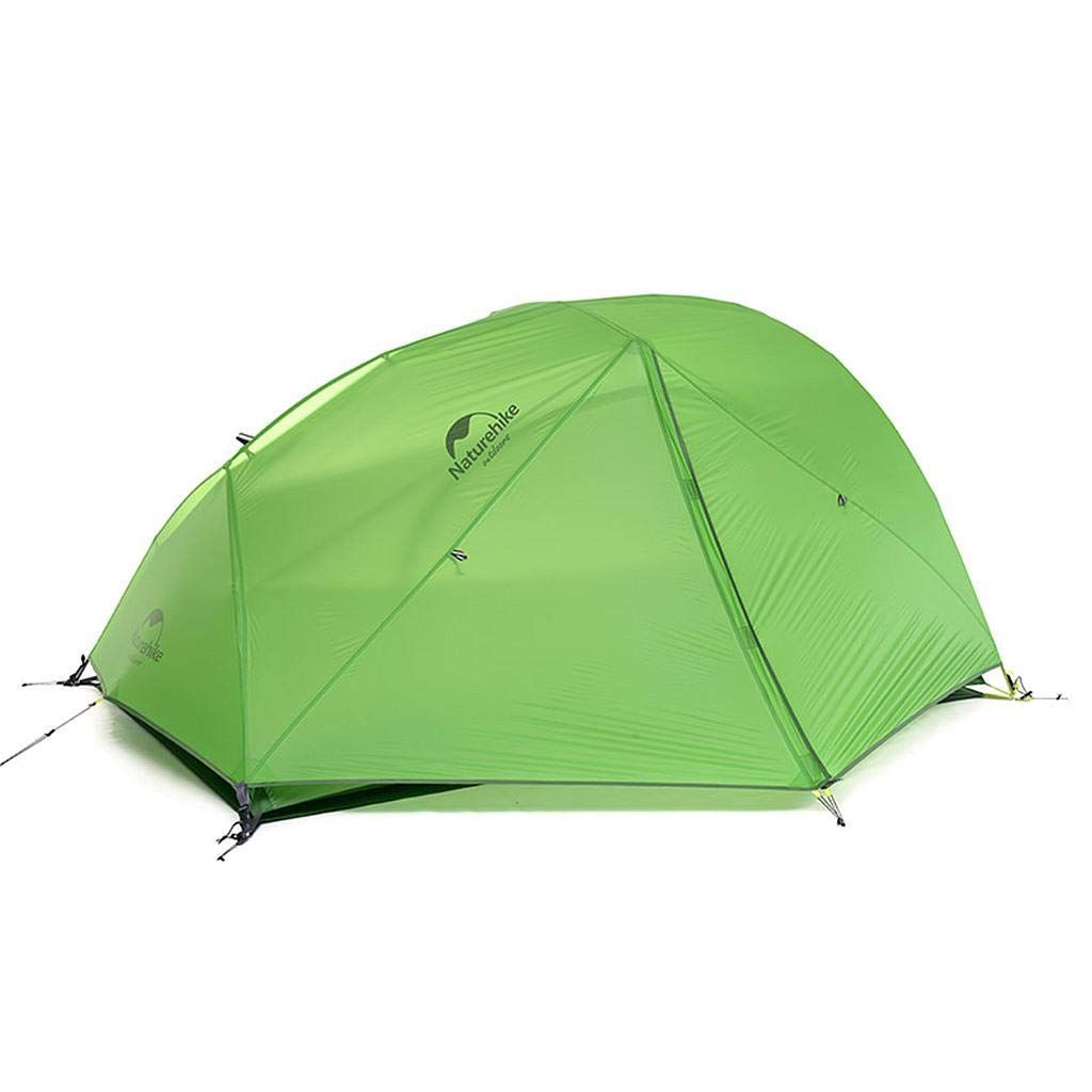 防雨 虫よけに 日除け 自転車ツーリング 防風 テント アウトドアキャンプ 登山テント ドーム型 自立型 防災用 二重層 超軽量 アウトドアキャンプ用2人用 Naturehike