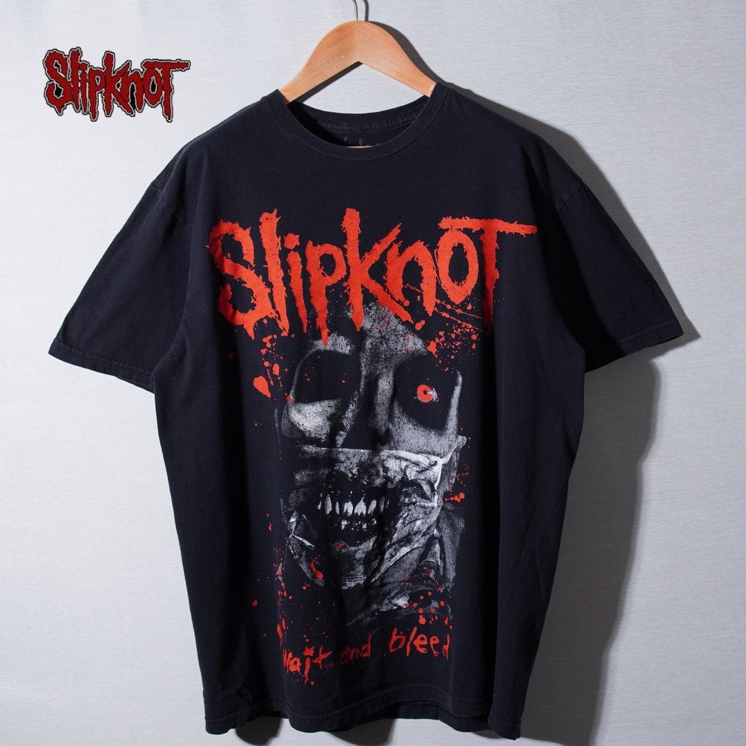 スリップノット Slipknot Tシャツ L ブラック レッド バンT ロックT