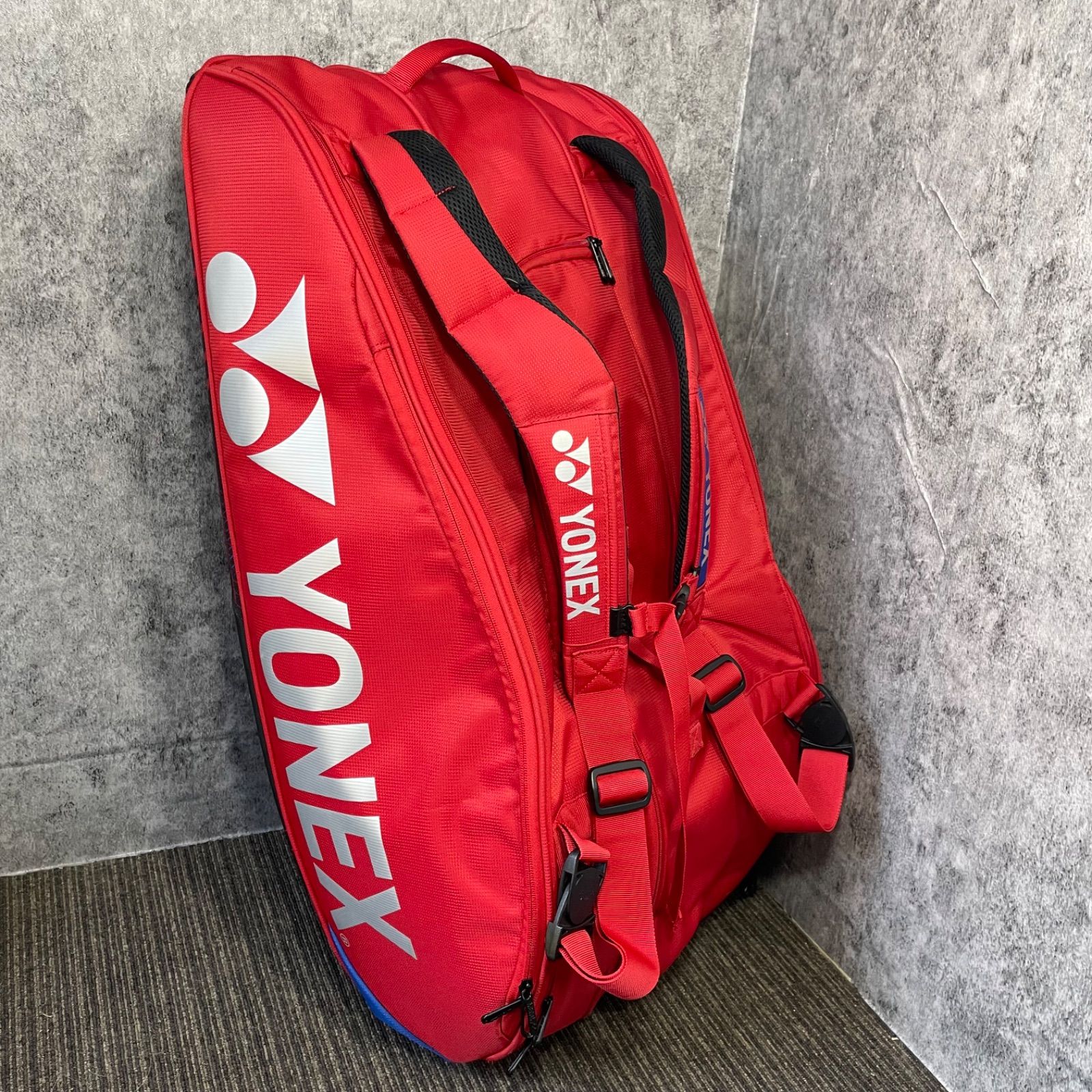 YONEX ヨネックス ラケットバッグ リュック pro performance 9本収納 レッド 大容量