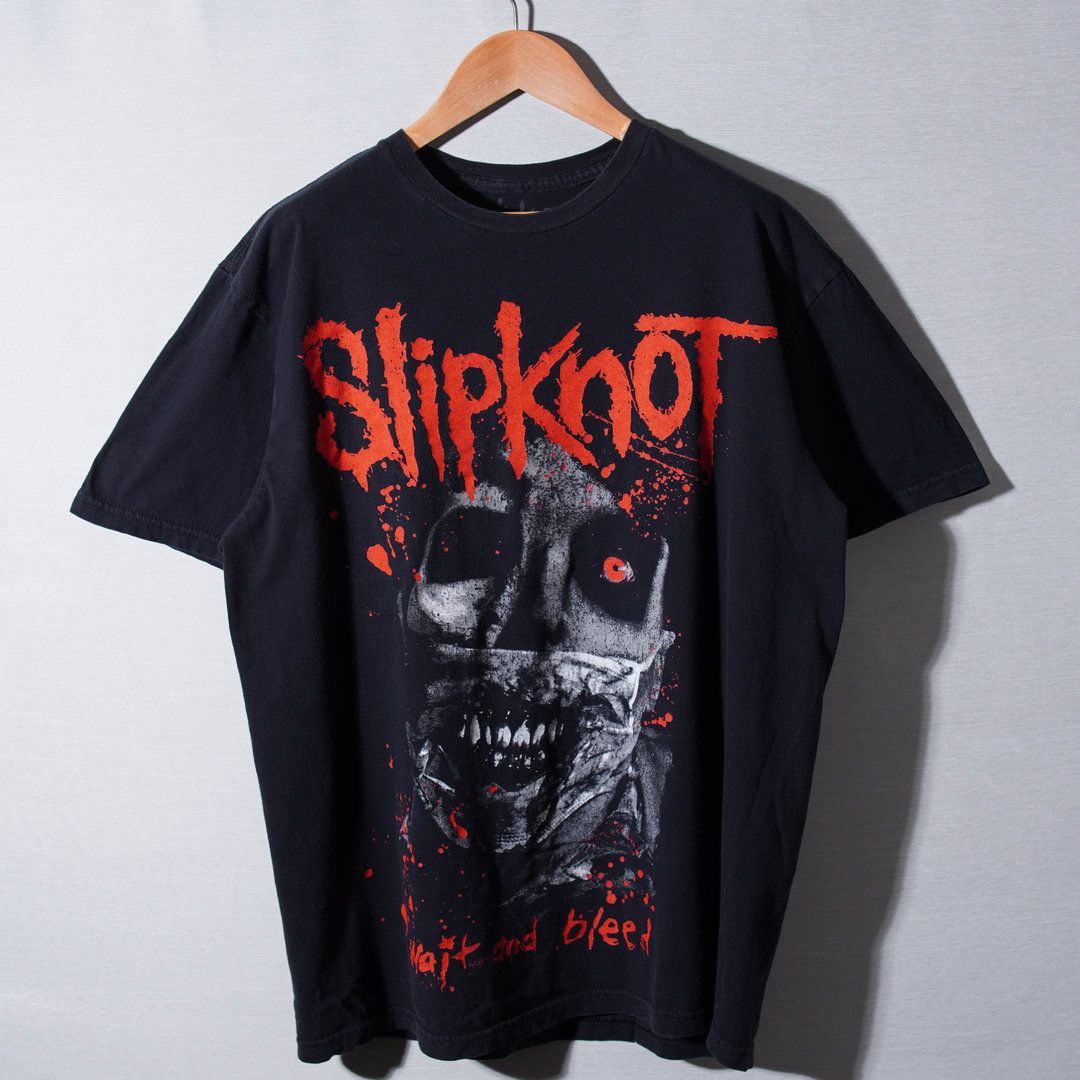 スリップノット Slipknot Tシャツ L ブラック レッド バンT ロックT