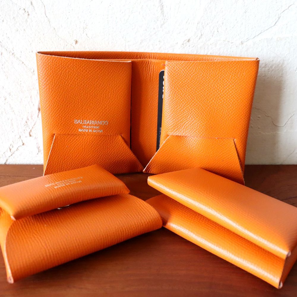 NOBLESSA Orange 3点セット ハンドメイド 本革 nto9161