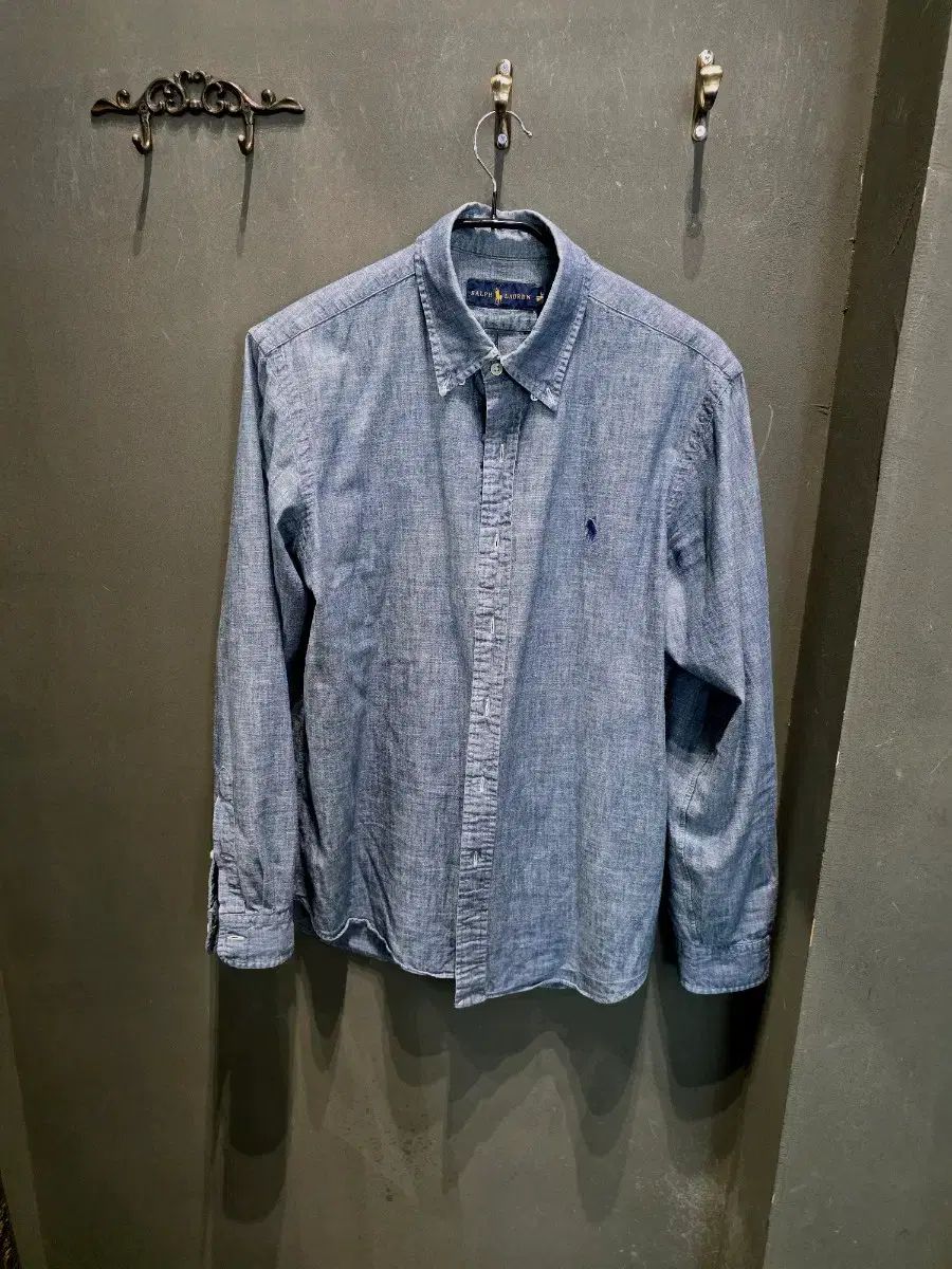ポロ ラルフローレン シャンブレーシャツ (L)