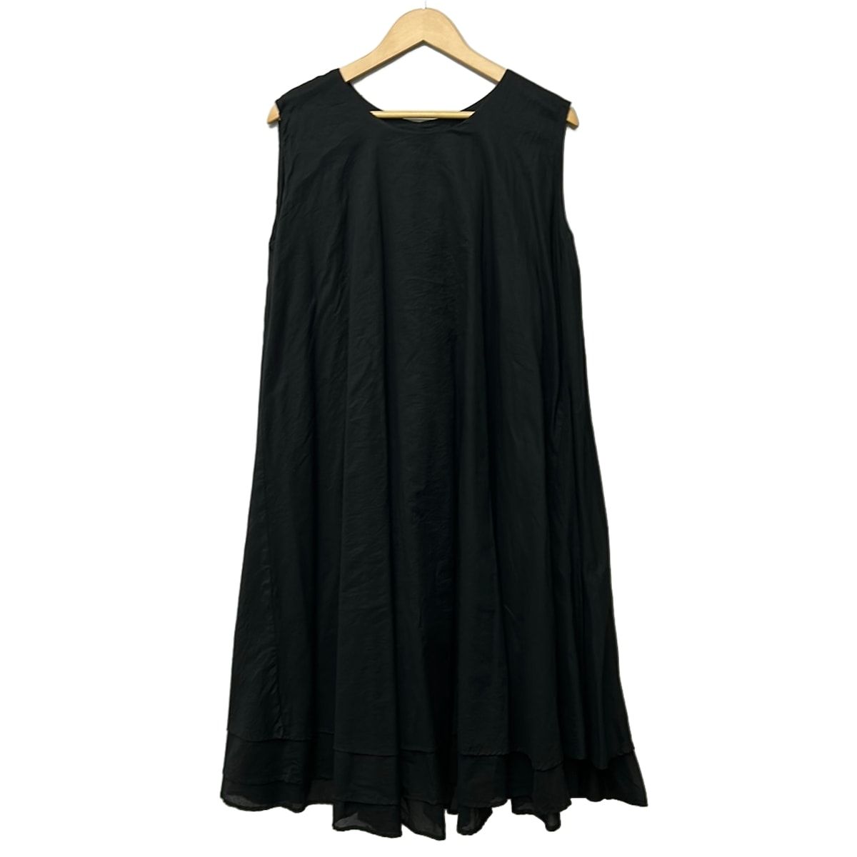 mizuiro ind(ミズイロインド) ワンピース レディース美品 - 黒 ノースリーブ/ロング
