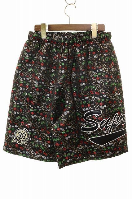 シュプリーム SUPREME 26SS FLORAL JACQUARD SHORT BLACK S フローラル