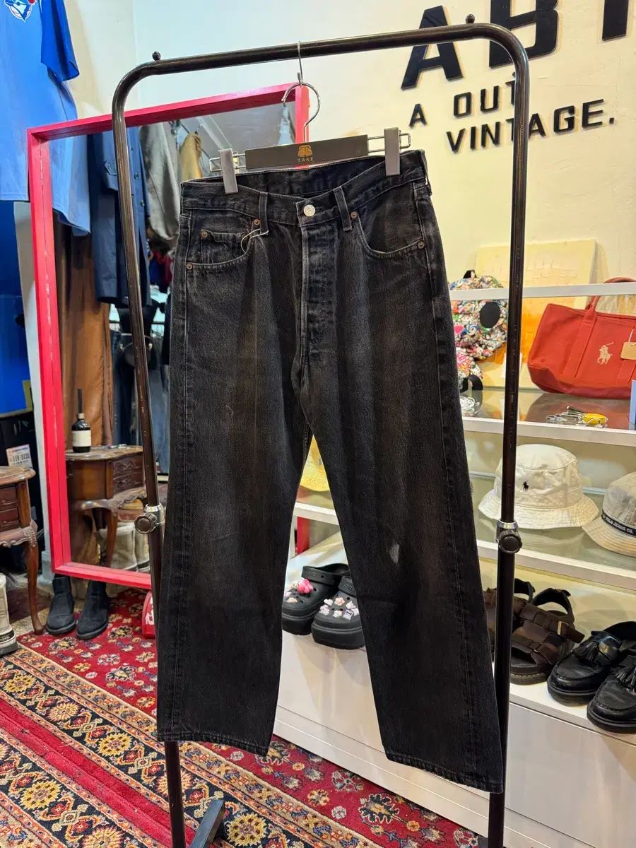 90s フランス製 リーバイス 501 ブラックデニム W31 L34