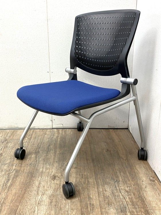 【中古品】オカムラ グラータシリーズ グラータチェア 8142GR ブルー