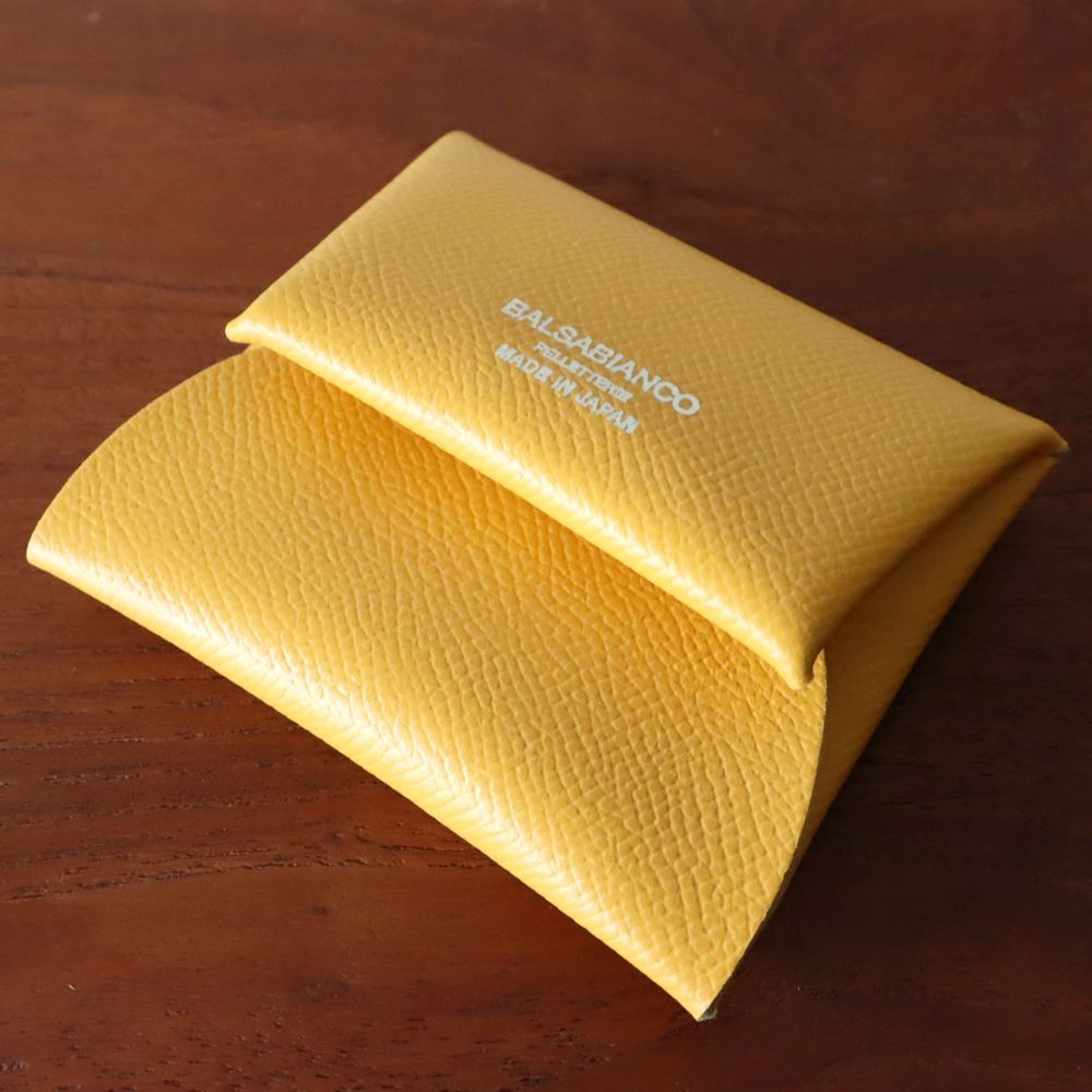 NOBLESSA Yellow コインケース ハンドメイド 本革 ncoy9161