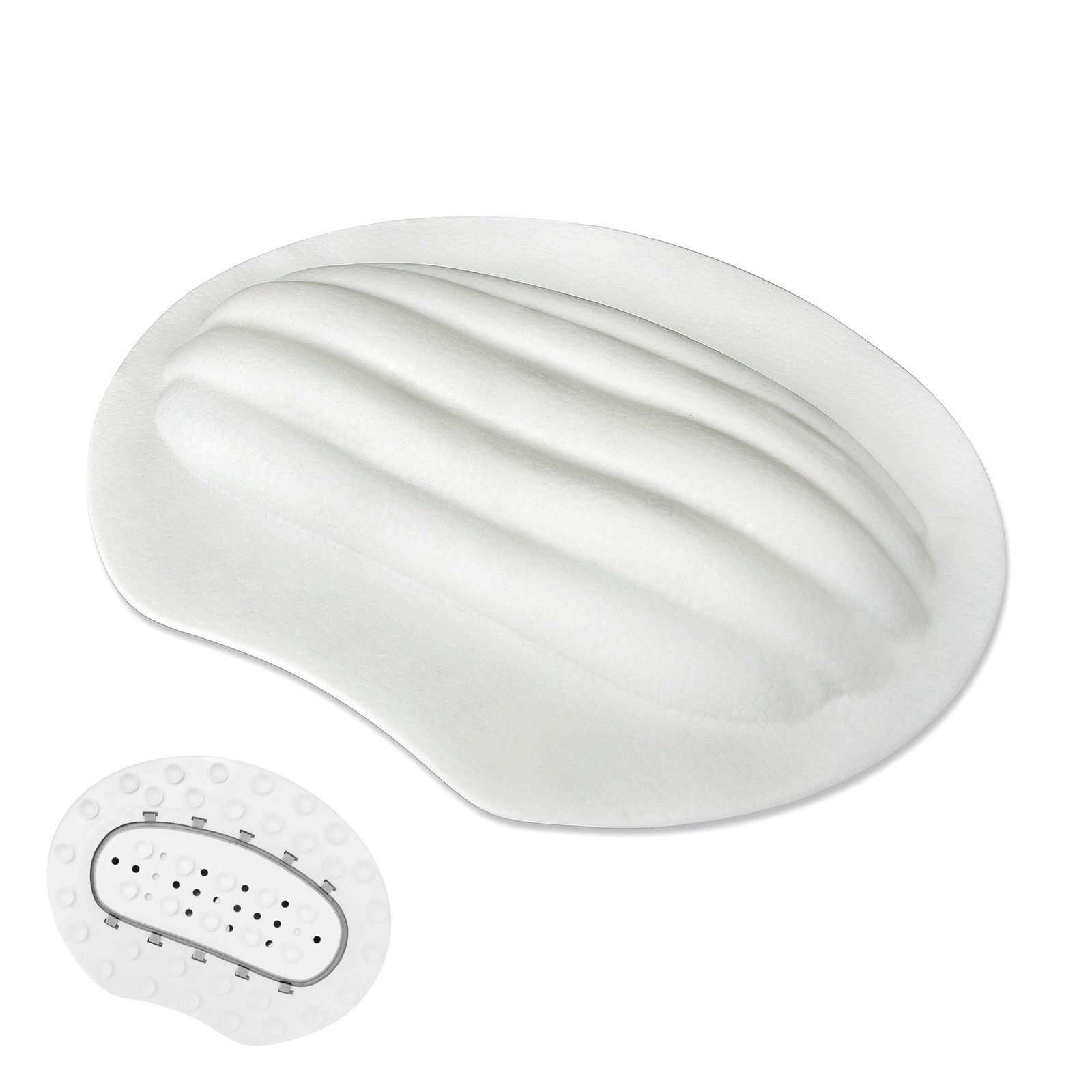 brontier バスピロー お風呂 まくら お風呂枕 防水 防カビ カビない 超やわらかい 人間工学 U字型 3D構造 40個吸盤 滑り止め 取り外し可 丸洗い可 エコ素材 衛生 安定 フィット お手入れ簡単 バス枕 お風呂グッズ バスタブ d9b9a653