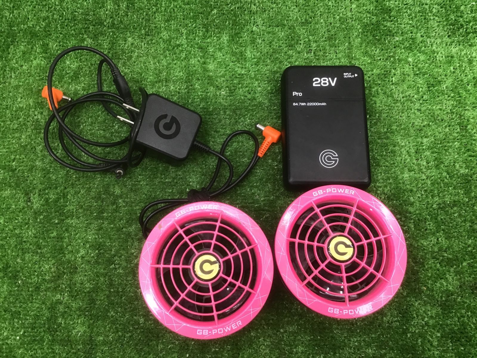 中古動作品】長信ジャパン GB-POWER 空調服ファン＋28Vバッテリー