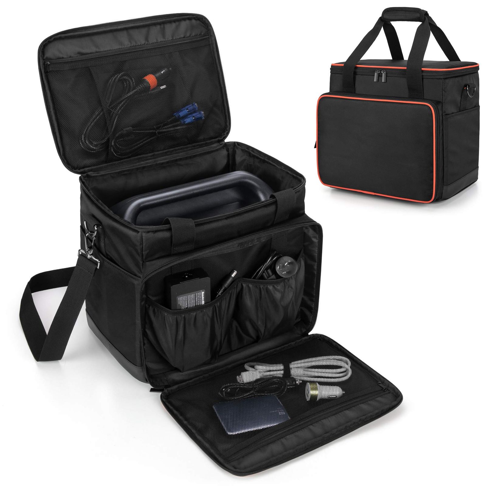 Trunab ポータブル電源 バッグ Jackery 1000/ P10/RIVER 2/RIVER/RIVER Max/RIVER Plus/RIVER Max Plusに適合して ポータブル電源 保護ケース 防塵 撥水 耐衝撃 収納ケース c5745590