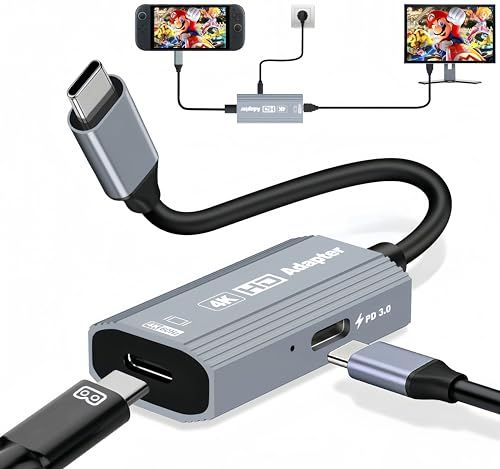 USB-C to x-real One グラス アダプタ 4K@60Hz+PD100W充電 対応 X-REAL One/Air 2 Pro/VITURE One/Rokid Max/RayNeo Air 2s AR/XR スマートグラス アダ 95da229c