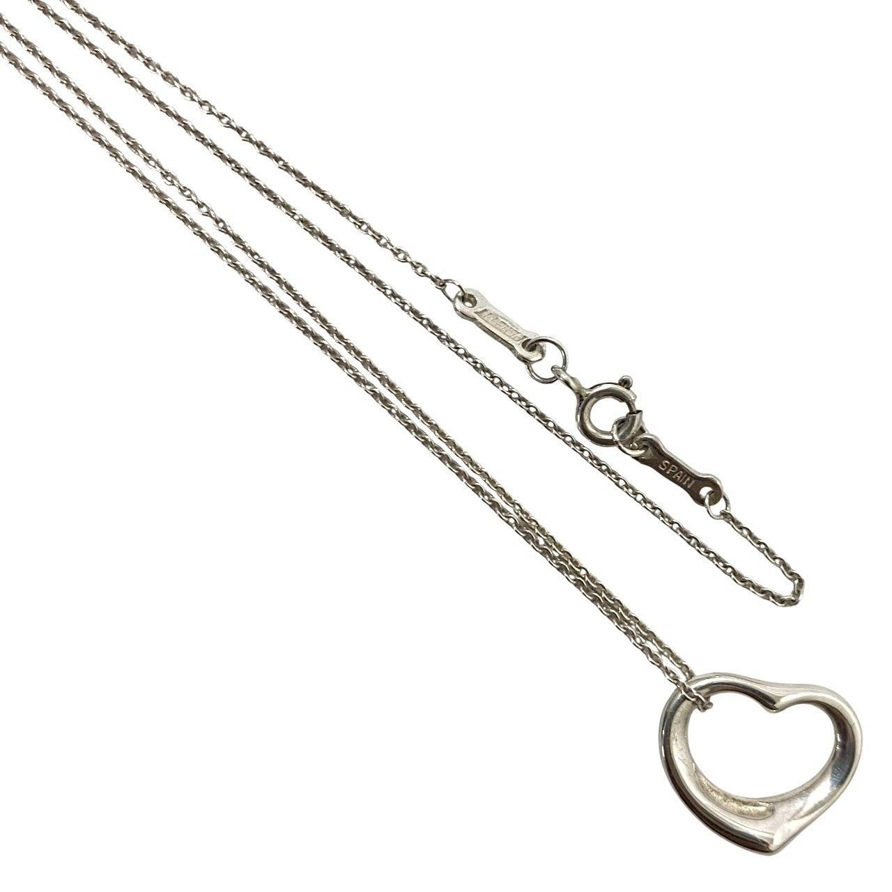 【TIFFANY&Co.】オープンハート ネックレス ELSA PERETTI/エルサ ペレッティ SV925 SILVER/シルバー 総重量約3g ペンダント ティファニー (MM-777) 【TIFFANY&Co.】オープンハート ネックレス ELSA PERETTI/エルサ ペレッティ SV925 SILVER/シルバー 総重量約3g ペンダント ティファニー (MM-777)
