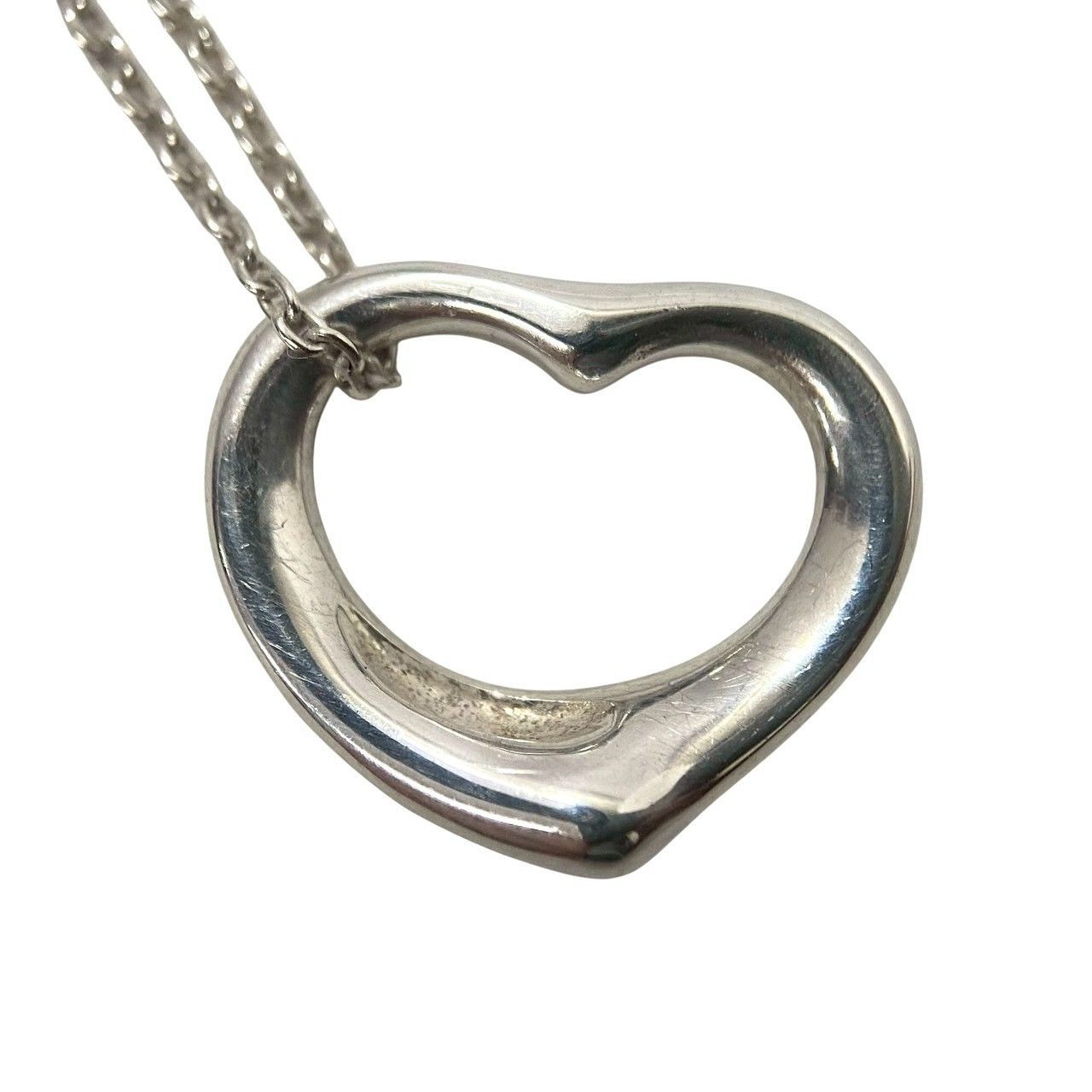 【TIFFANY&Co.】オープンハート ネックレス ELSA PERETTI/エルサ ペレッティ SV925 SILVER/シルバー 総重量約3g ペンダント ティファニー (MM-777) 【TIFFANY&Co.】オープンハート ネックレス ELSA PERETTI/エルサ ペレッティ SV925 SILVER/シルバー 総重量約3g ペンダント ティファニー (MM-777)