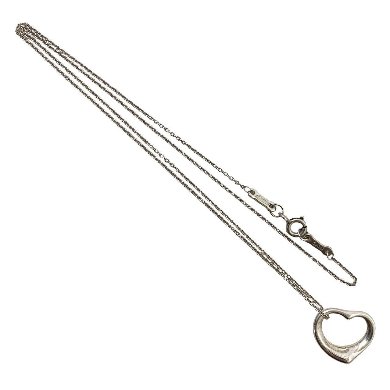 【TIFFANY&Co.】オープンハート ネックレス ELSA PERETTI/エルサ ペレッティ SV925 SILVER/シルバー 総重量約3g ペンダント ティファニー (MM-777) 【TIFFANY&Co.】オープンハート ネックレス ELSA PERETTI/エルサ ペレッティ SV925 SILVER/シルバー 総重量約3g ペンダント ティファニー (MM-777)